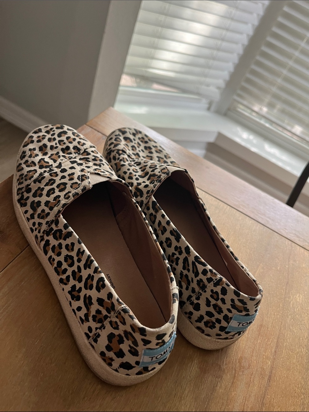 TOMS Women's Leopard Print Slip-On Moccasins - Beige, Black, Brown